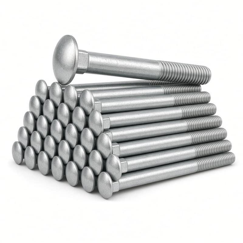 Carriage Bolts 1/2 x 6 Inch 25-Pack