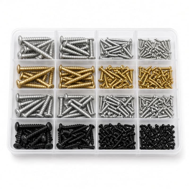 Wood Screws Assortment 800-Piece