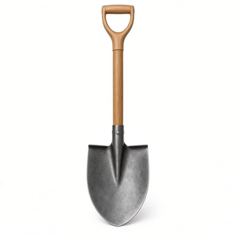 Round Point Shovel Hardwood Handle